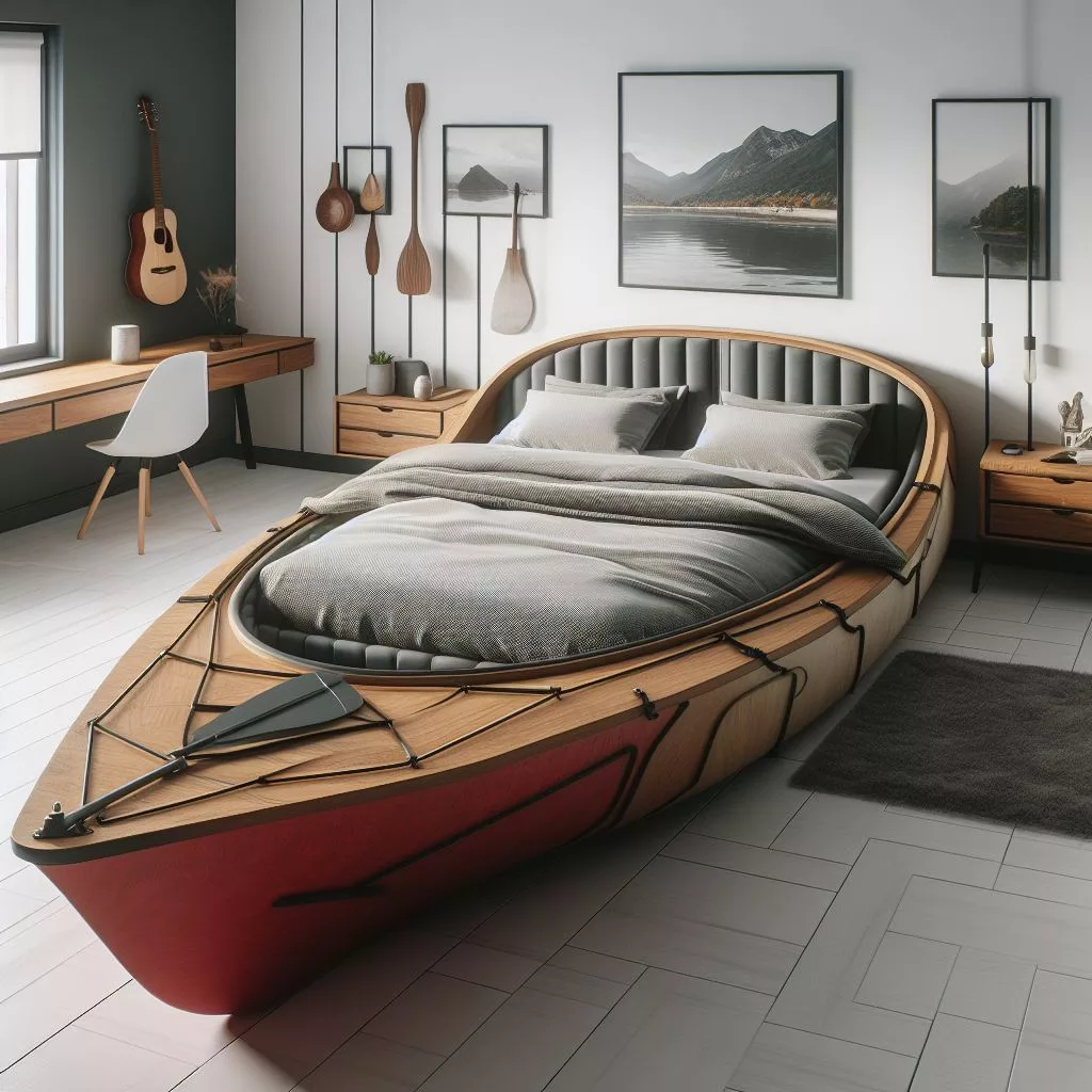 Kayak-Shaped-Bed