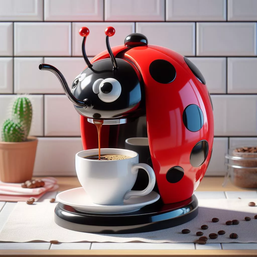 Lady-Bug-Shaped-Coffee-Maker