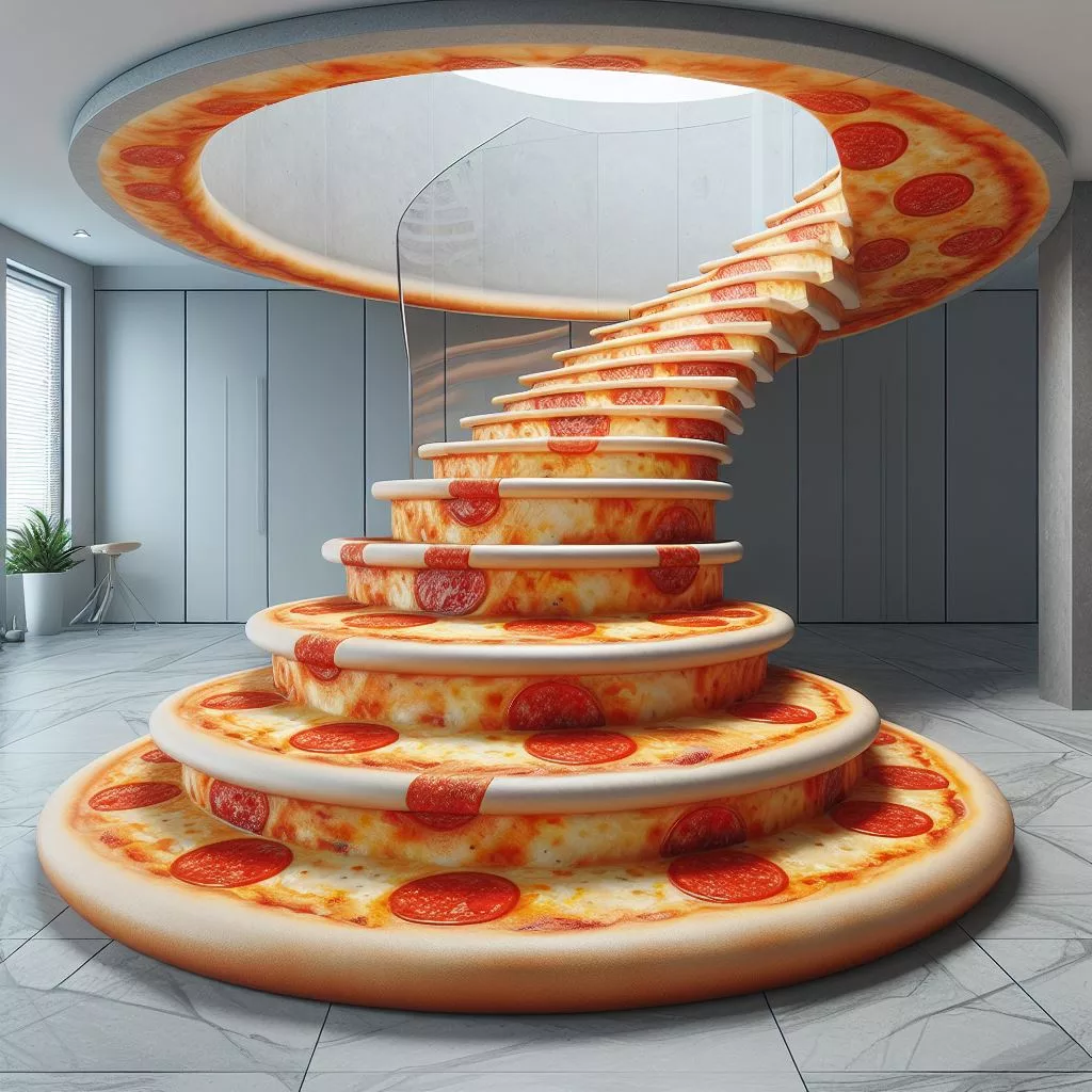 Pizza-Shaped-Stair-Case