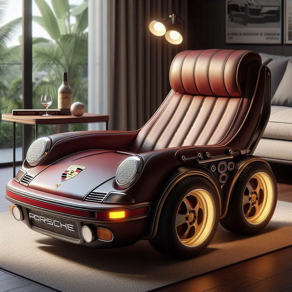 The Porsche 911-Shaped Relaxing Chair: A Fusion of Comfort and Style