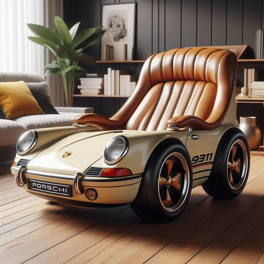 The Porsche 911-Shaped Relaxing Chair: A Fusion of Comfort and Style