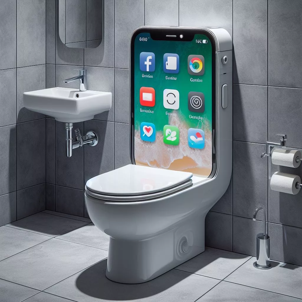 Smartphone-Shaped-Toilet