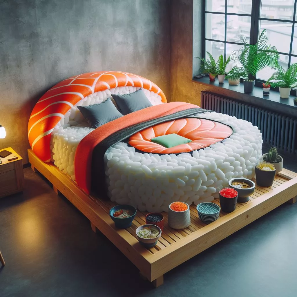 Sushi-Roll-Shaped-Bed