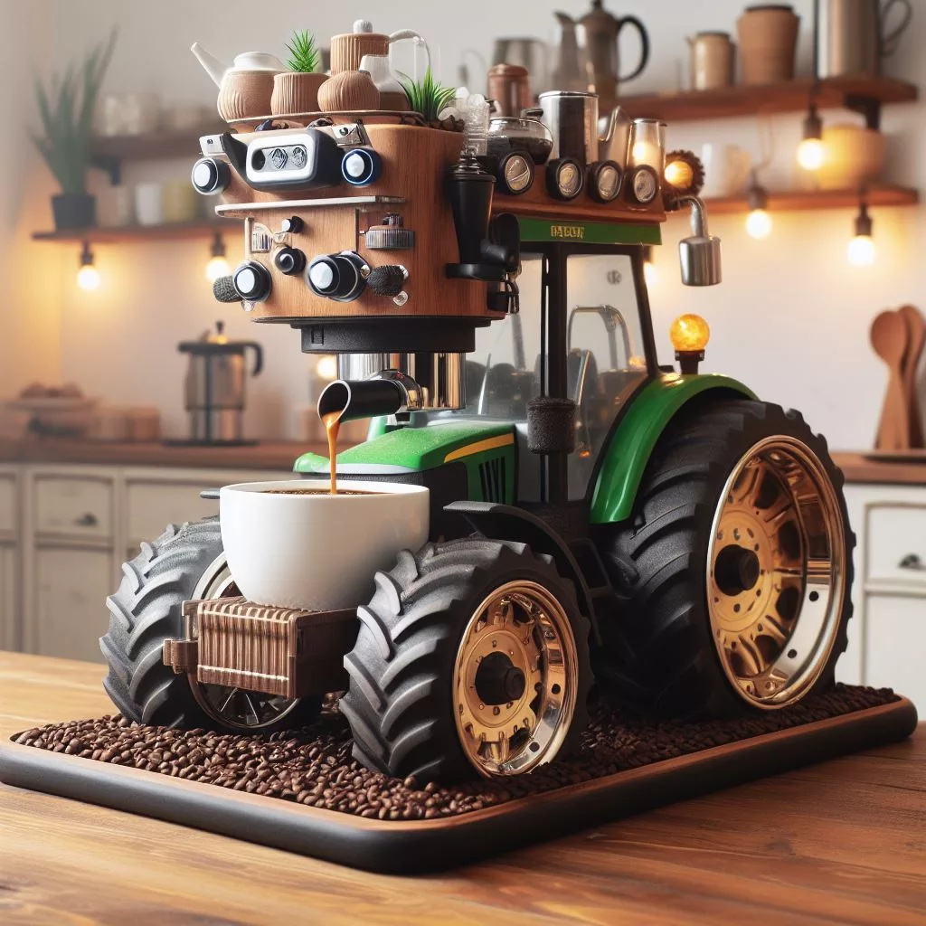 Tractor-Shaped-Coffee-Maker