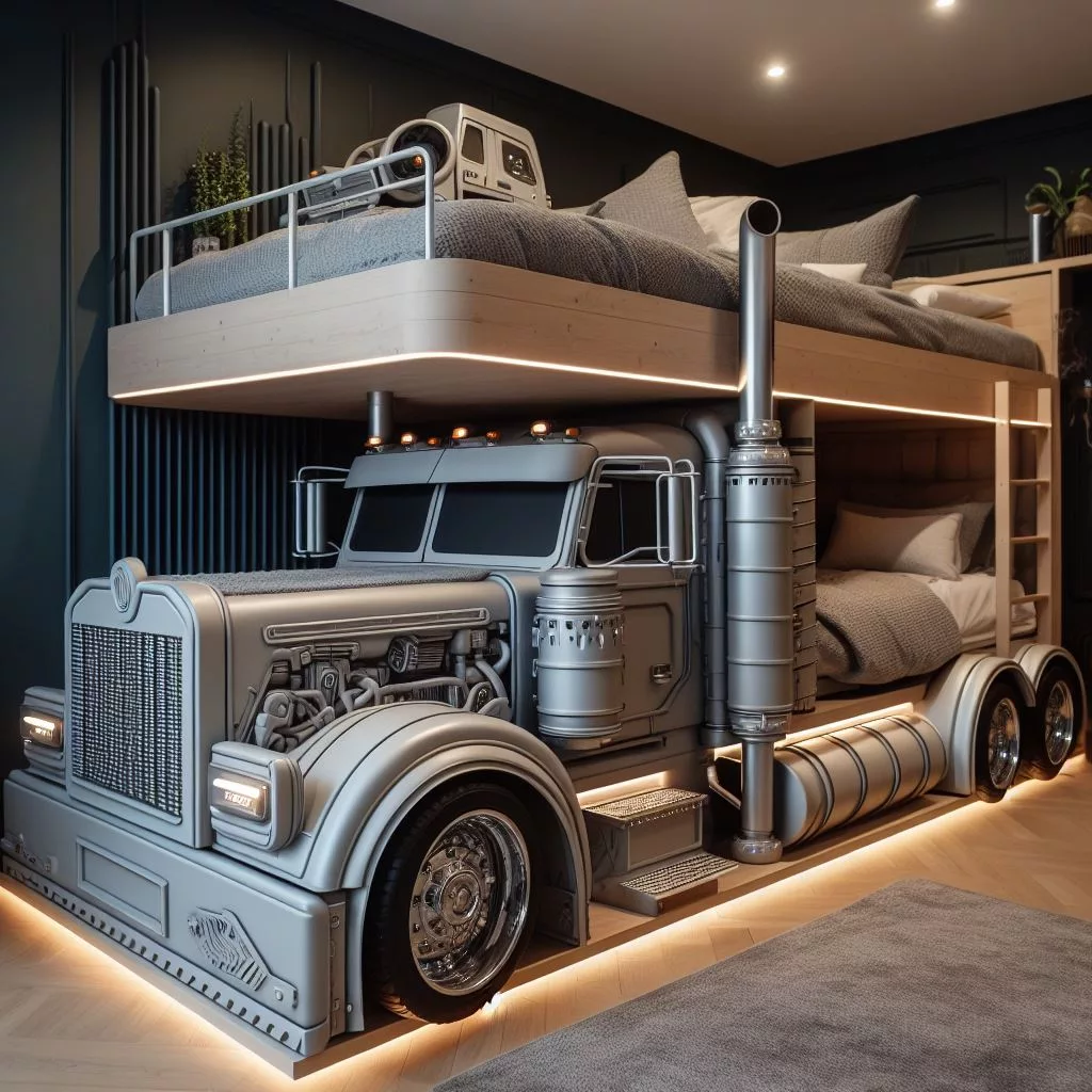 Truck-Shaped-Bunk-Bed