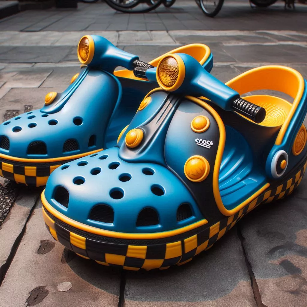 Vespa-Shaped-Crocs-Slippers