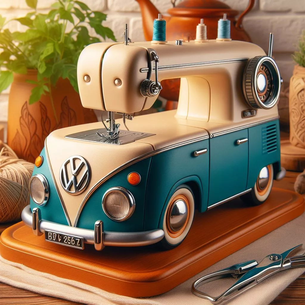 Volkswagen-Shaped-Sewing-Machine