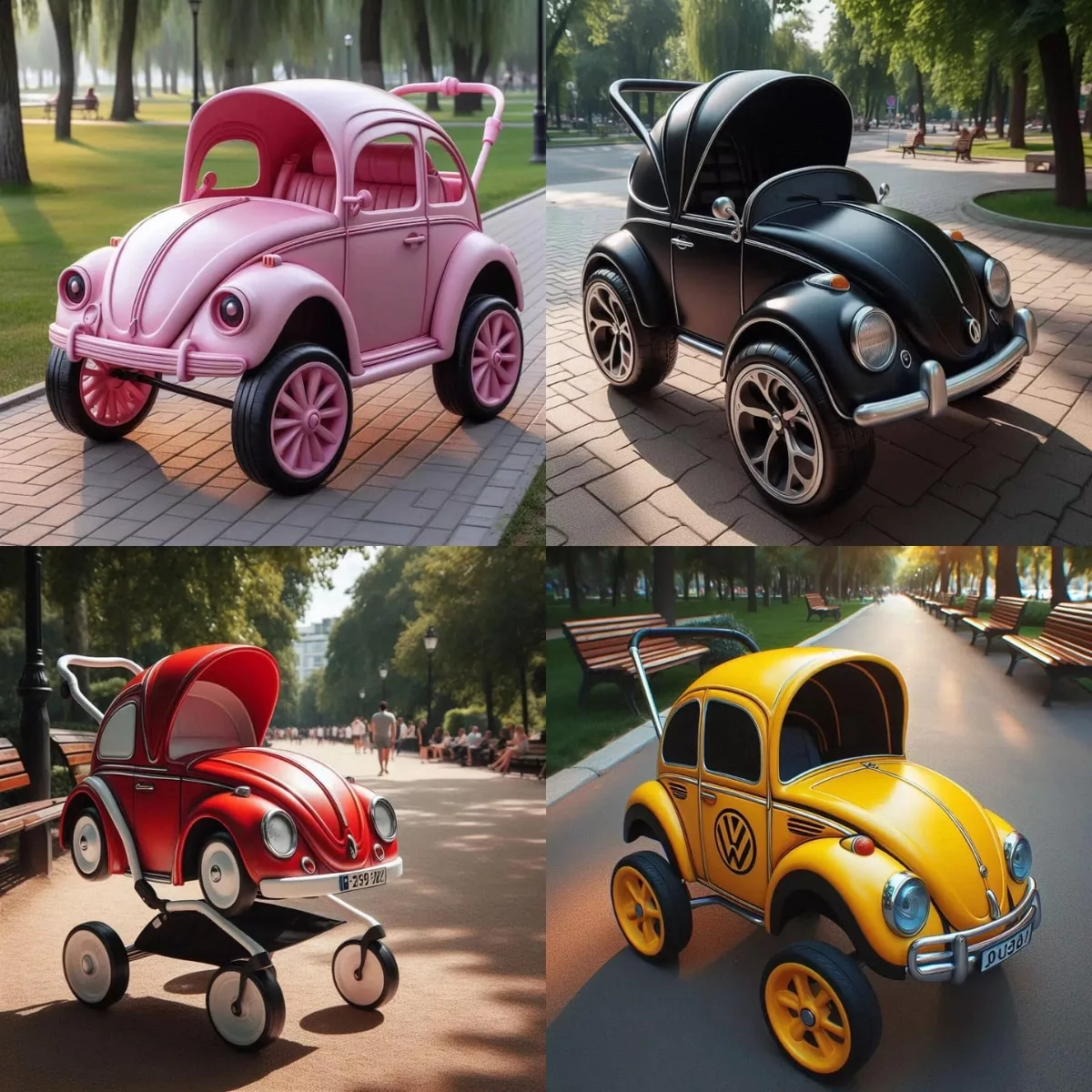 Wonderfold-Volkswagen-Shaped-Baby-Stroller