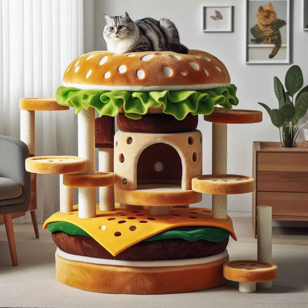 Food-Shaped-Cat-Tower