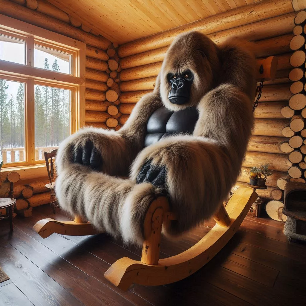 Discover the Unique Charm of a Gorilla-Shaped Rocking Chair