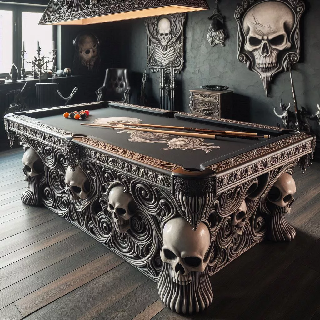 Gothic-Inspired-Pool-Table