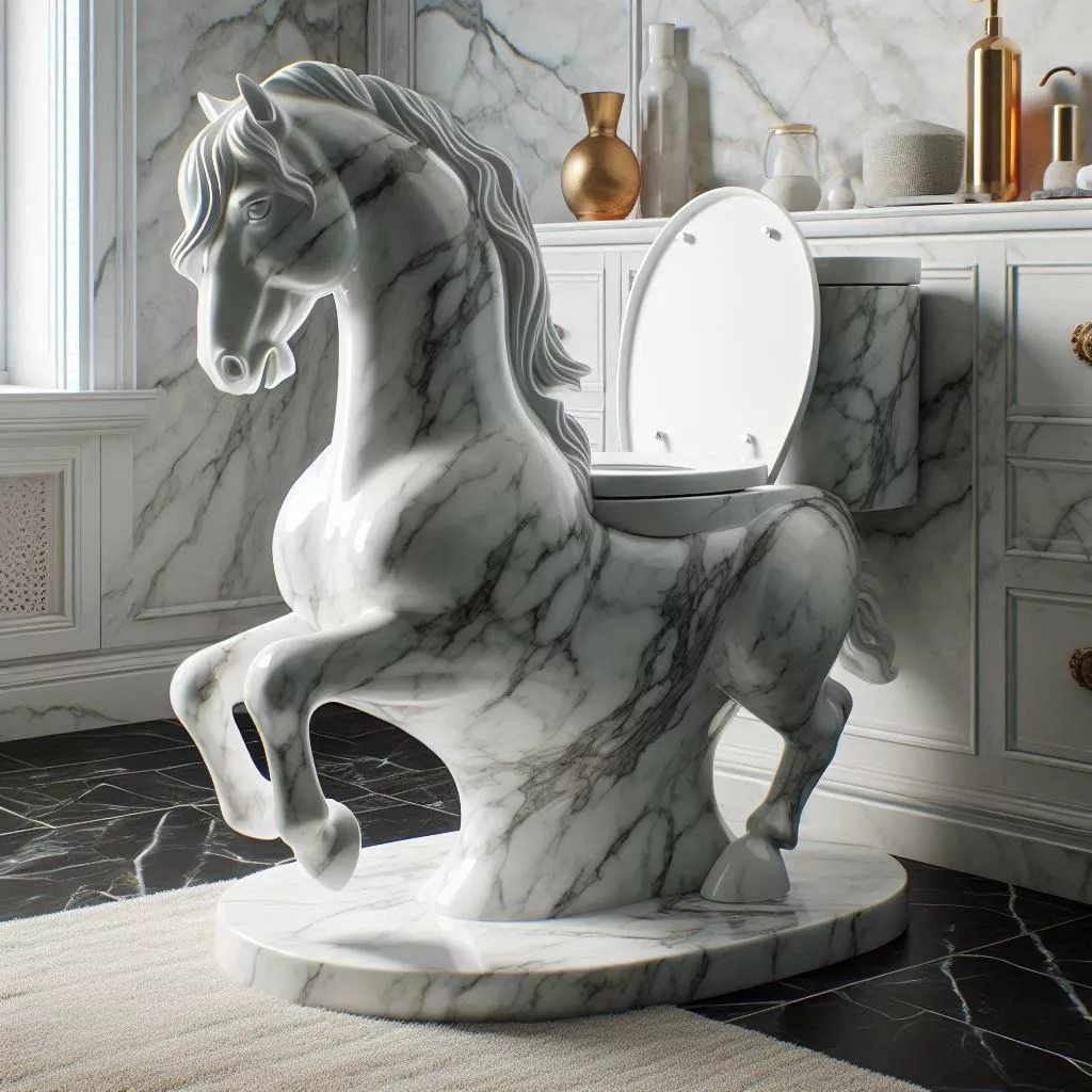 Marble-Horse-Shaped-Toilet