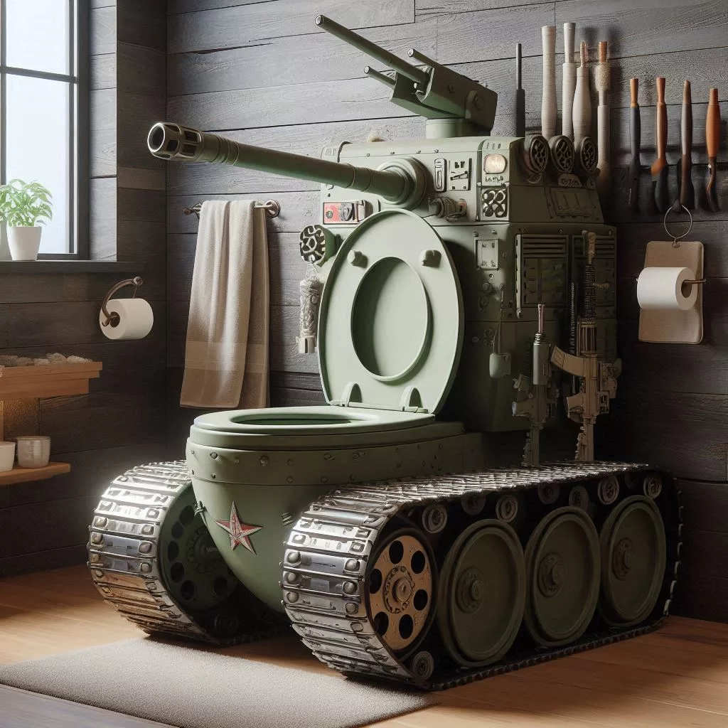 Tank-Shaped-Toilet