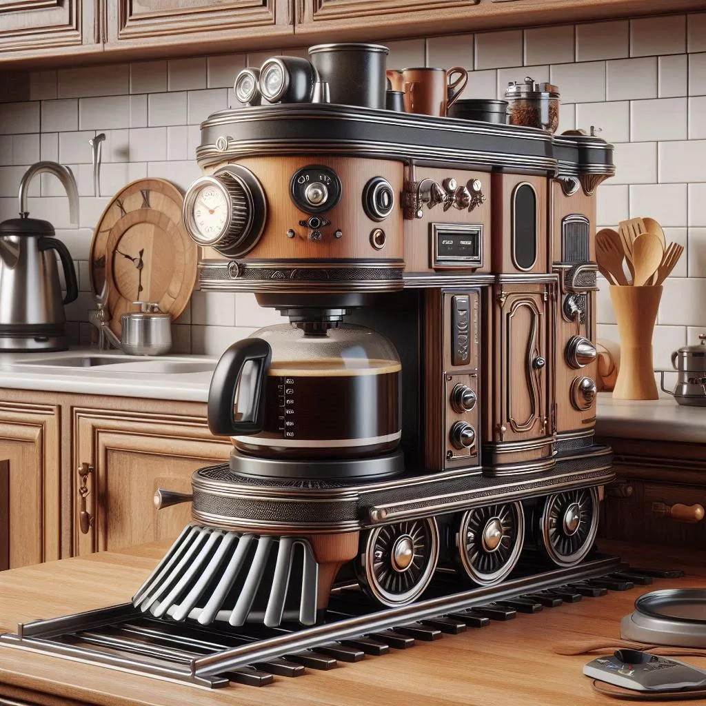 Train-Shaped-Coffee-Machine