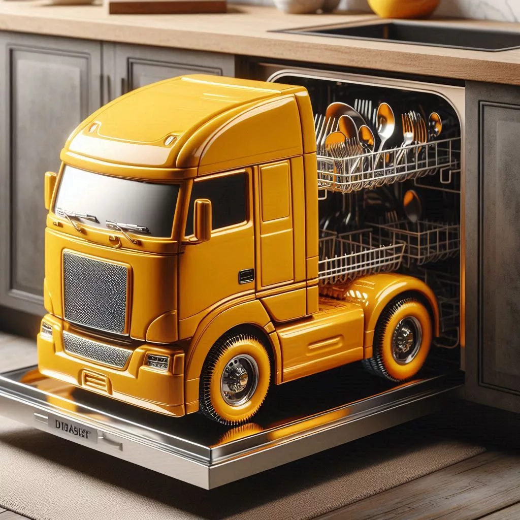 Truck-Shaped-Dishwasher