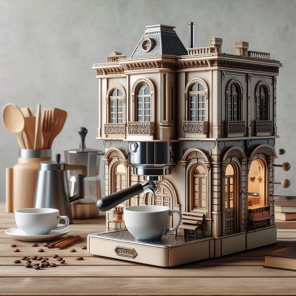 Vintage-Building-Coffee-Maker