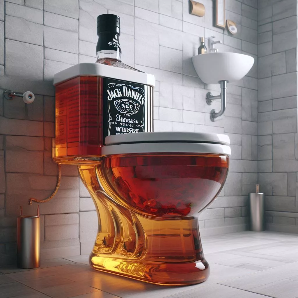 Wine-Bottle-Shaped -Toilet