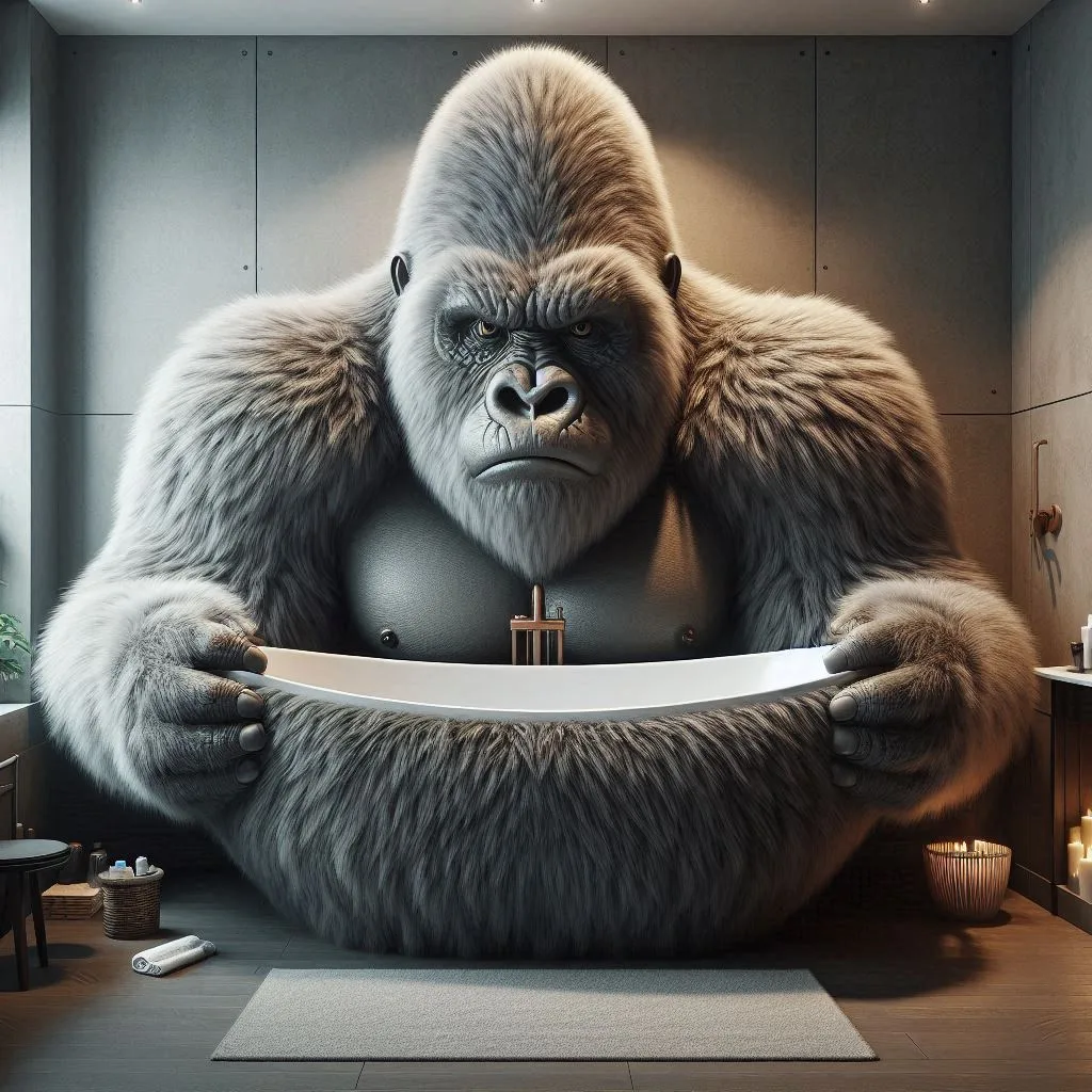 Gorilla-Shape-Bathtub