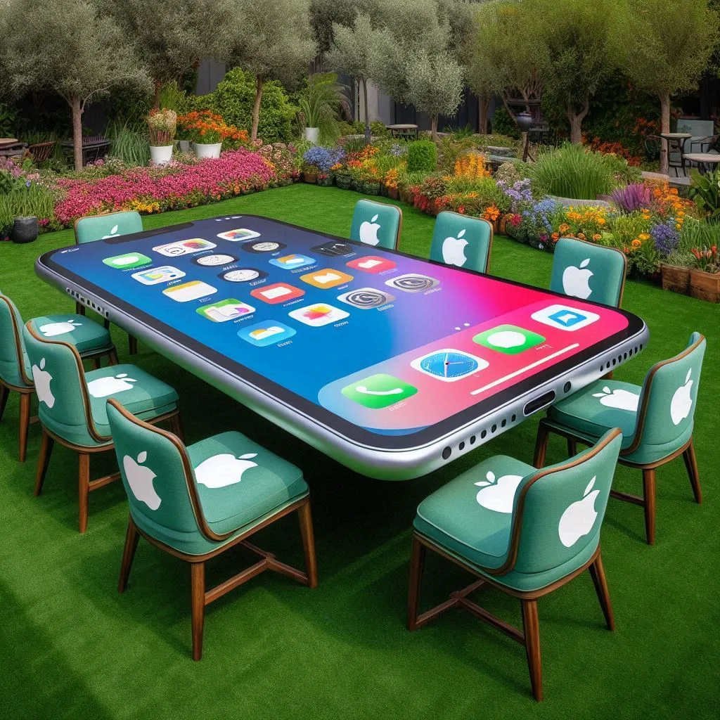 smartphone-shaped-patio-set