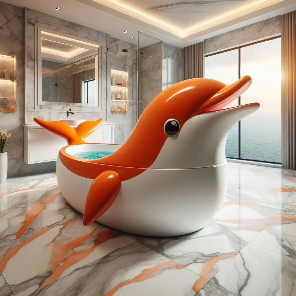 Dolphin-Shaped-Bathtubs