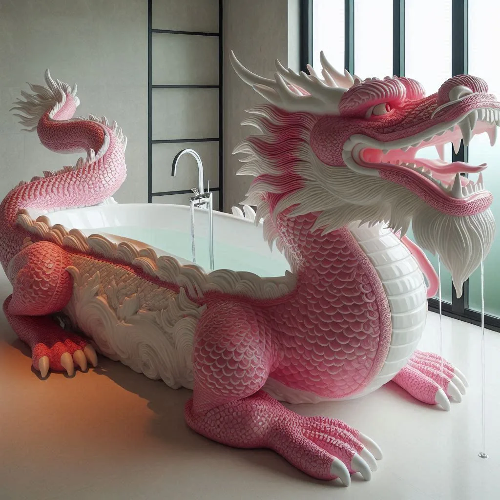 Dragon-Shaped-Bathtub