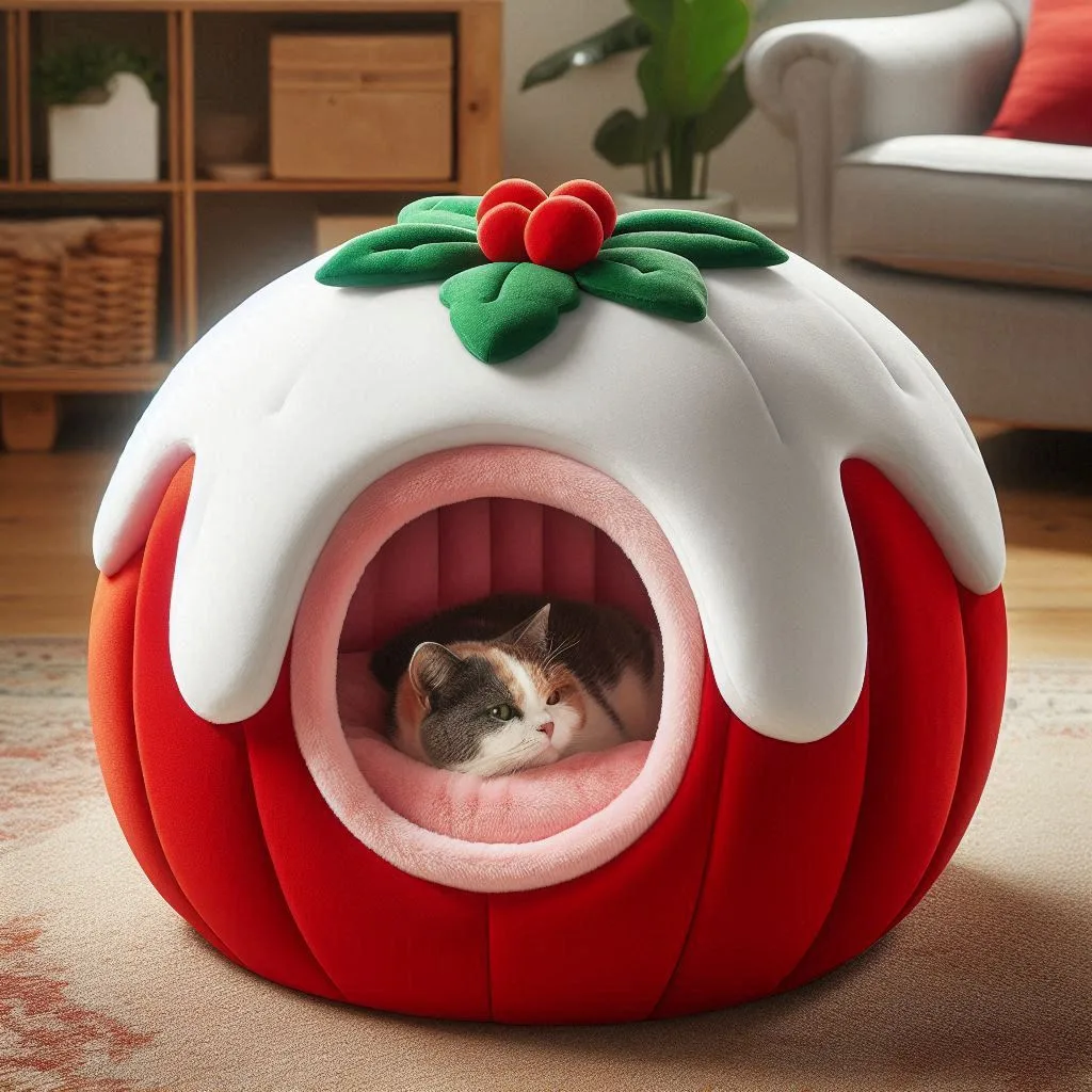 Giant-Christmas-Pudding-Pet-Bed