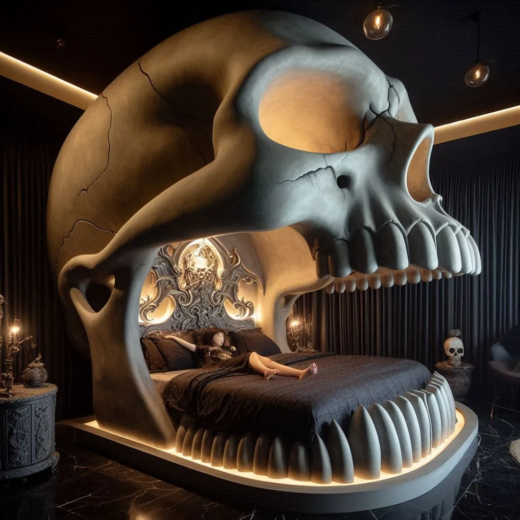 Giant-Skull-Bed