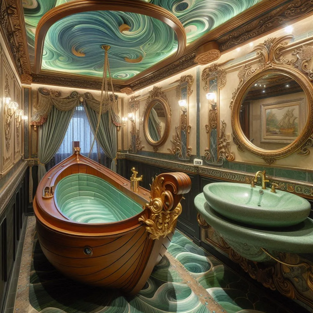 Boat-Shaped-Bathtubs