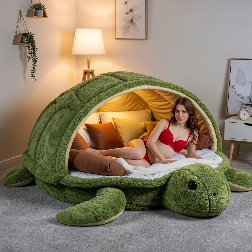 Giant Turtle-Shaped Lounge Pod