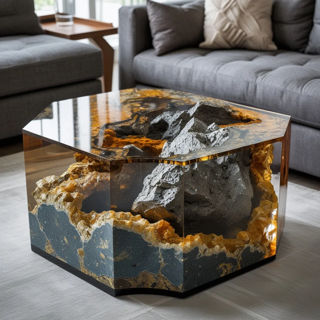 Granite-And-Epoxy-Coffee-Table