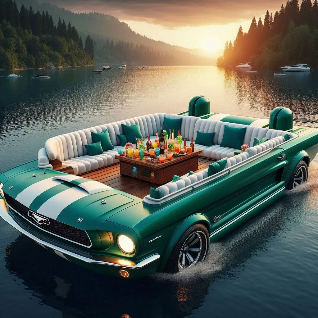 Mustang-Shaped-Lounge-Boat