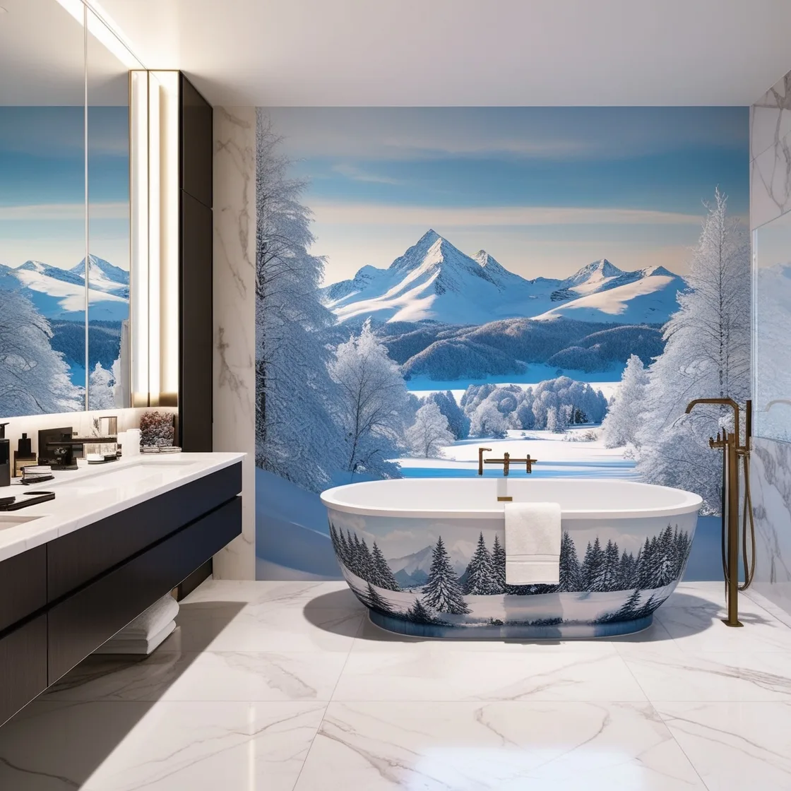 Arctic-Themed-Bathtub