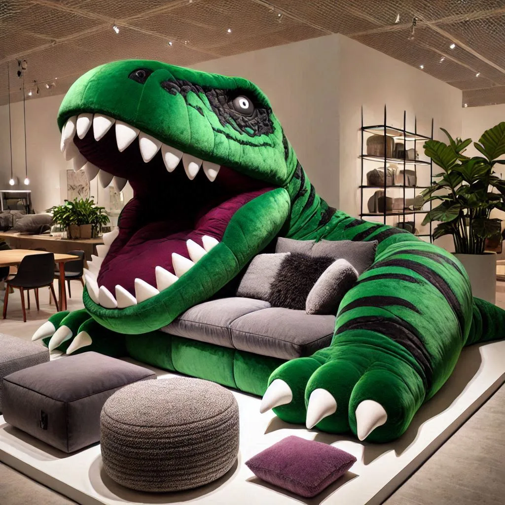 Dinosaur-Shaped-Loungers