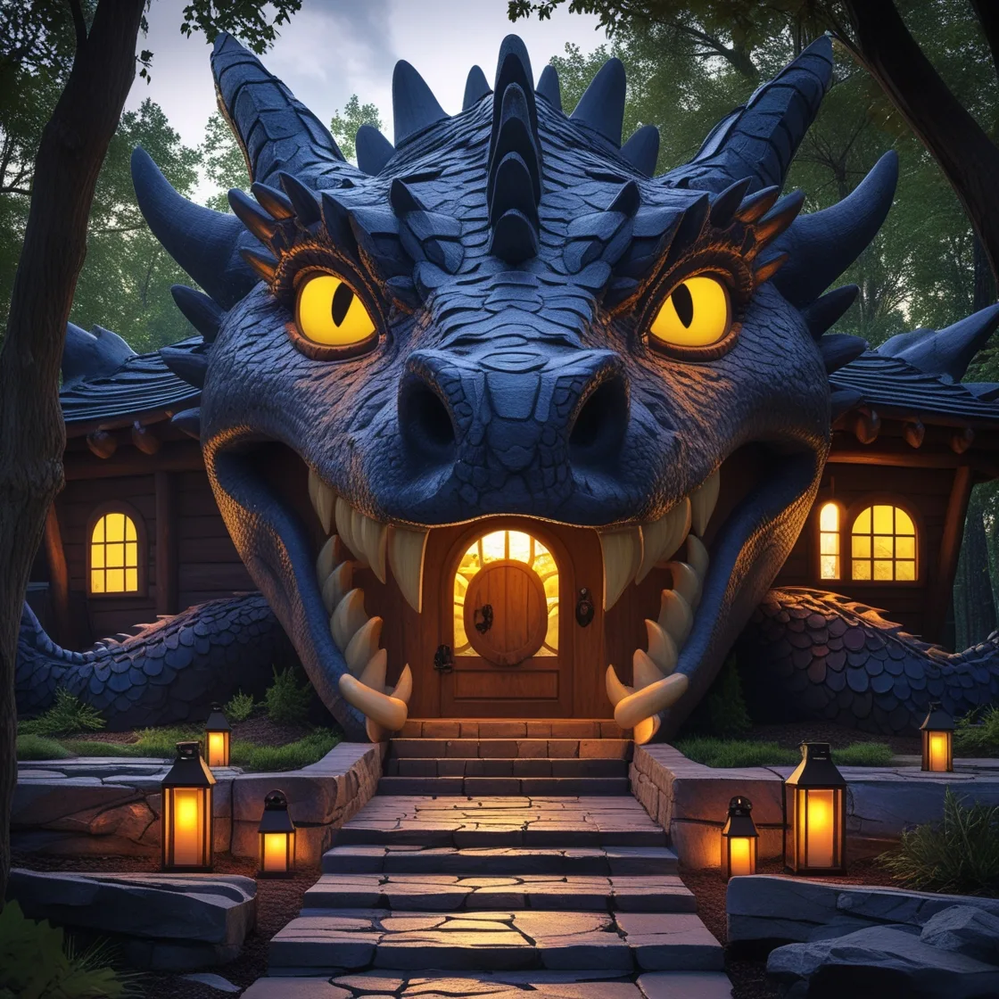 Dragon-Shaped-House