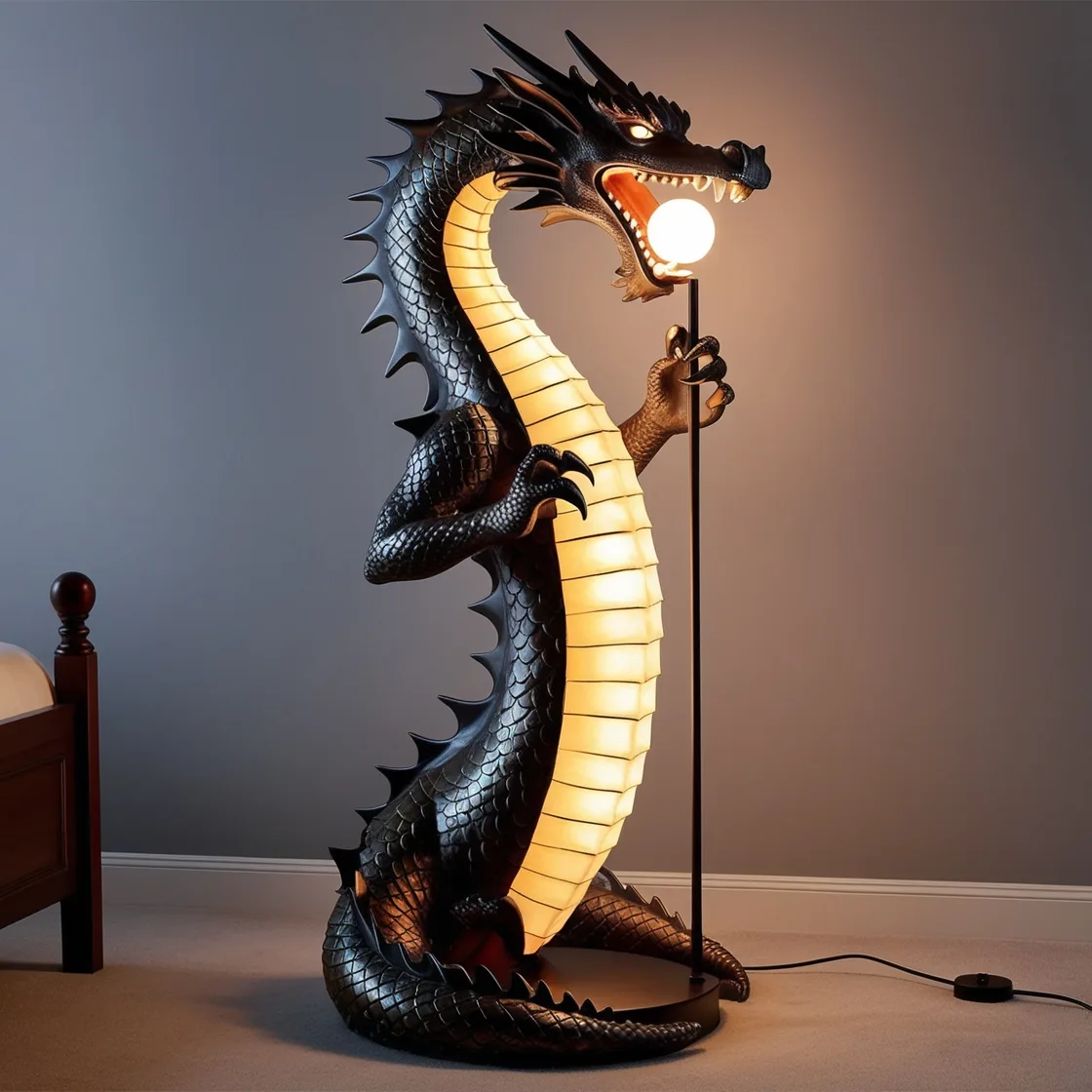 Dragon-Shaped-Lamp