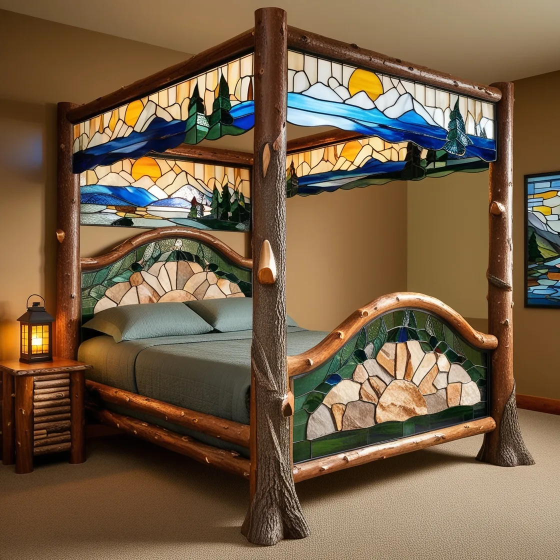 Stained-Glass-Bed-Frames