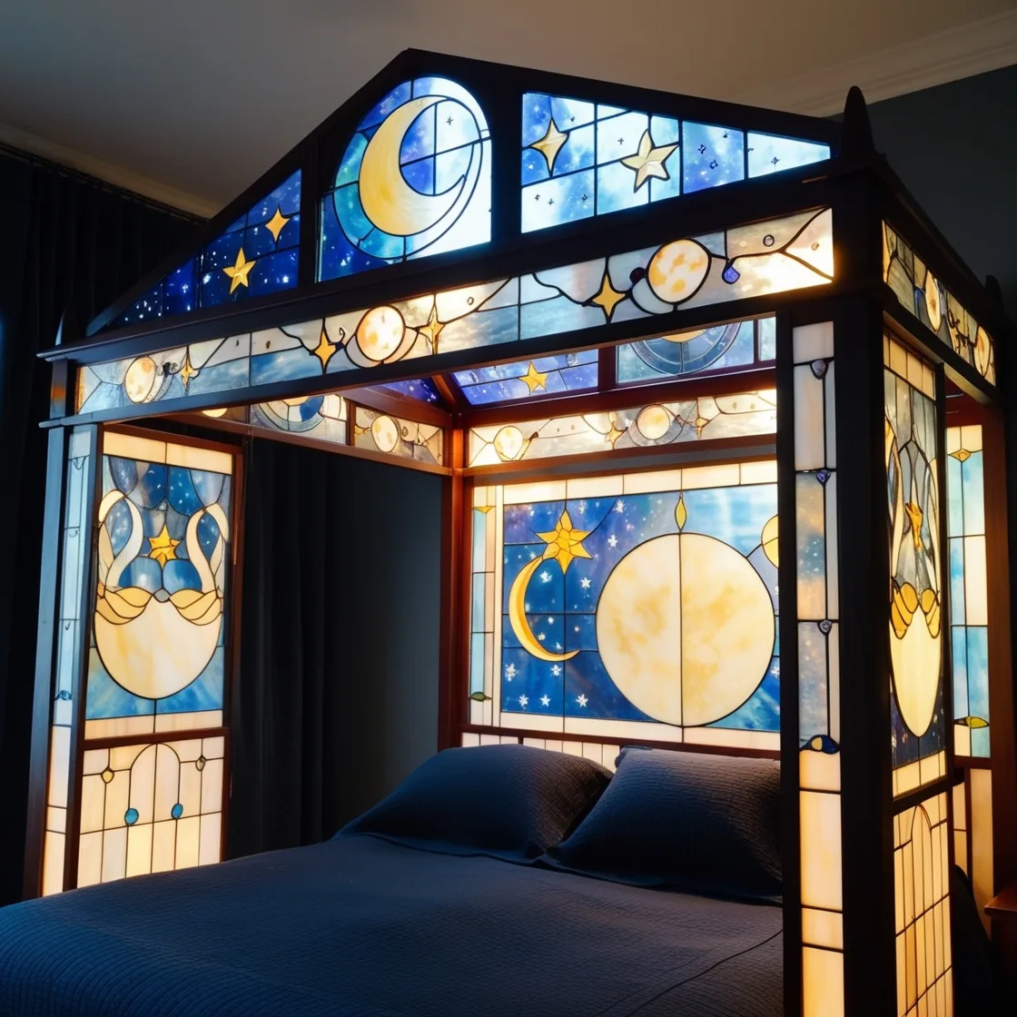 Stained-Glass-Canopy-Bed