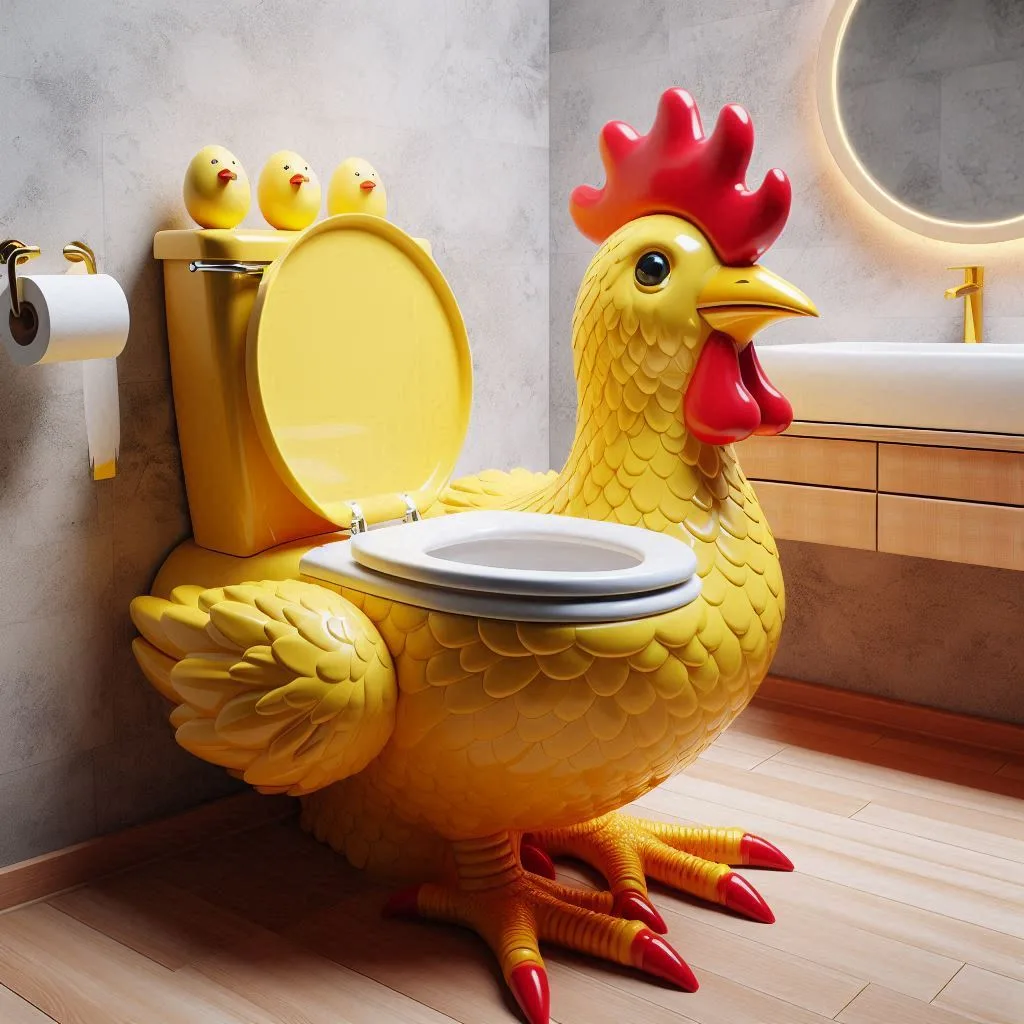 Chicken-Shaped-Toilets