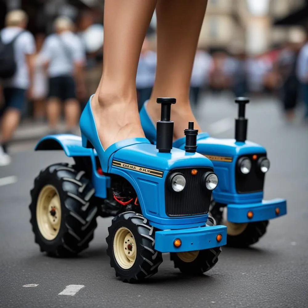 Tractor-Shaped High Heels