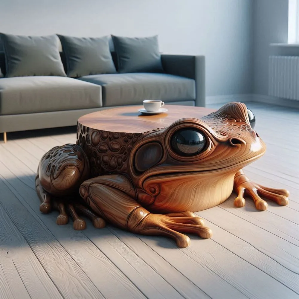 Wooden-Frog-Shaped-Tables