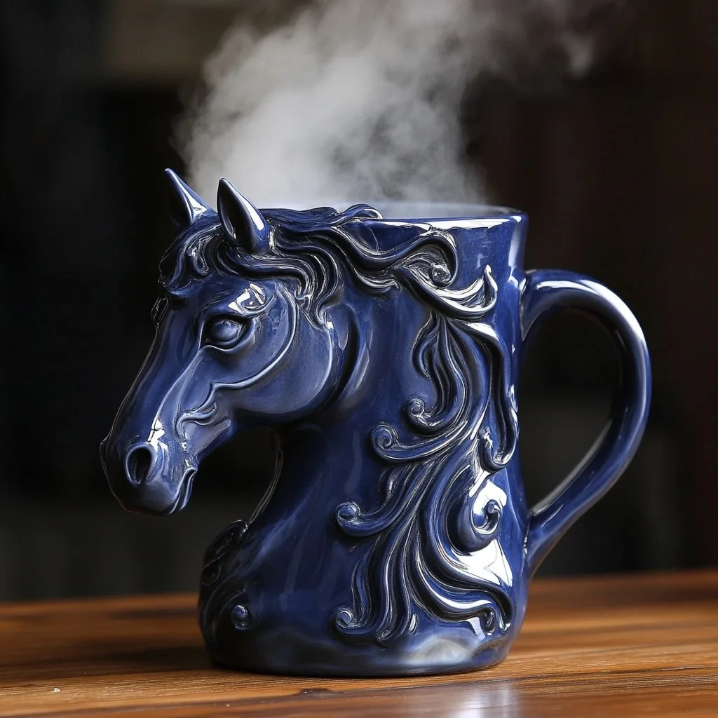 Ceramic-Horse-Coffee-Mug