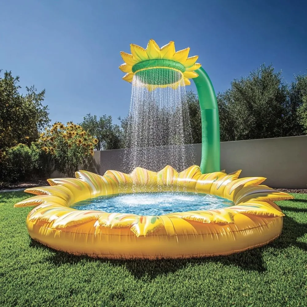 Sunflower-Shaped-Inflatable-Pool