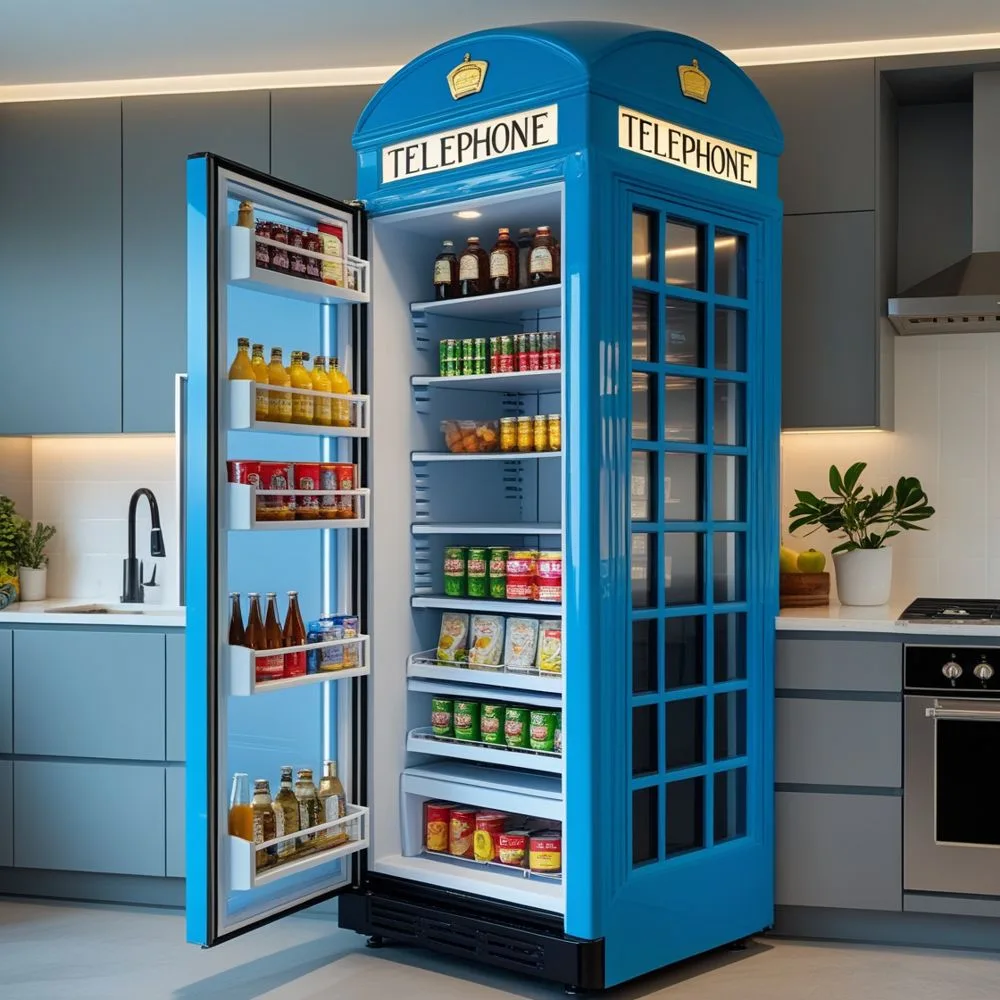 Telephone-Booth-Shaped-Refrigerator