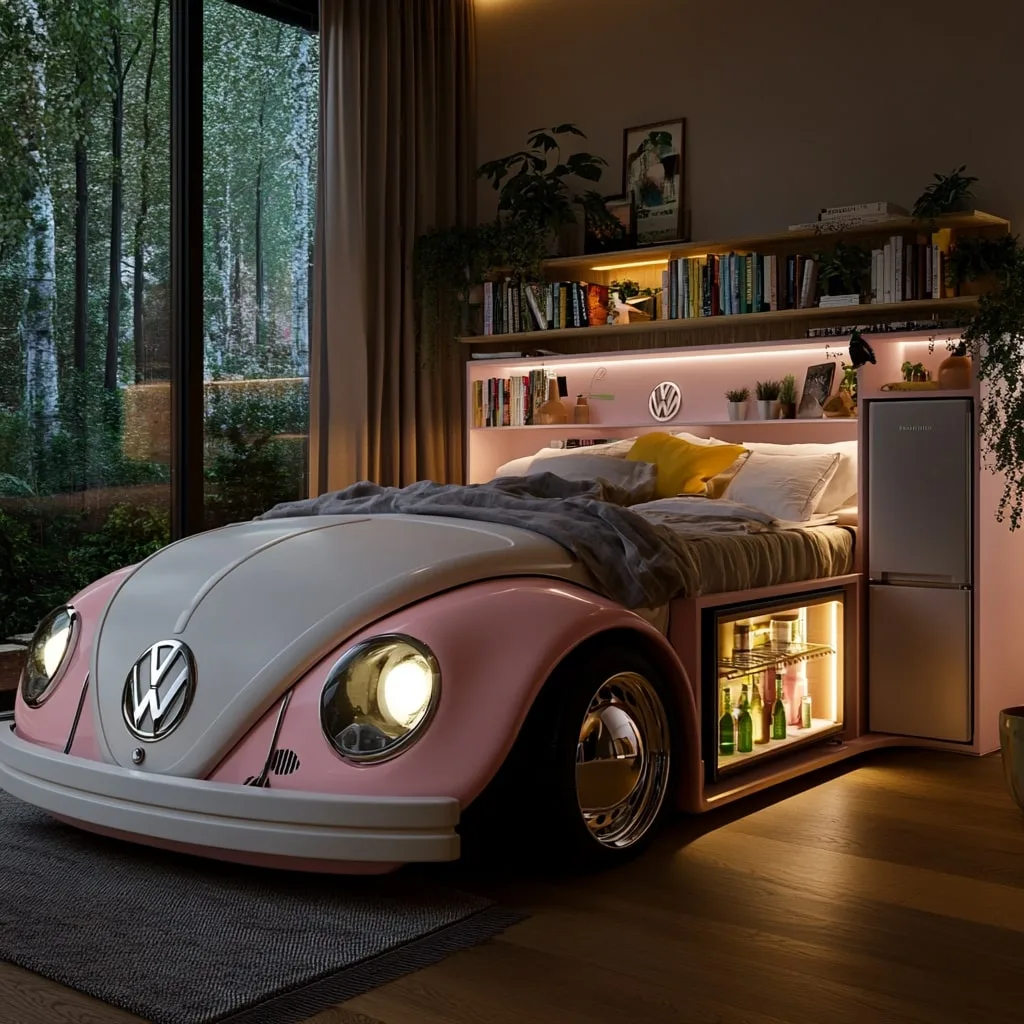 Volkswagen Beetle-Inspired Bed