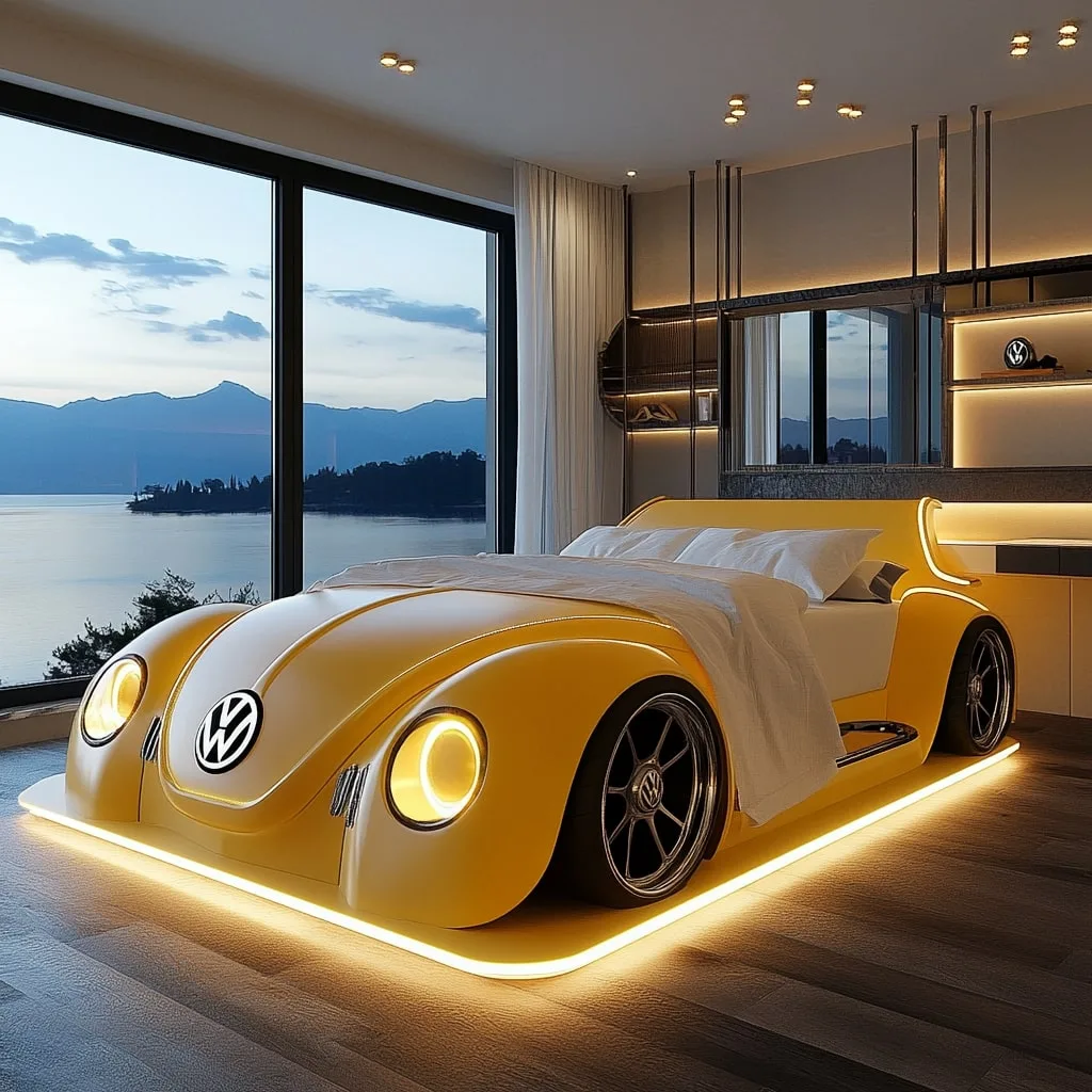 Volkswagen-Beetle-Inspired-Beds