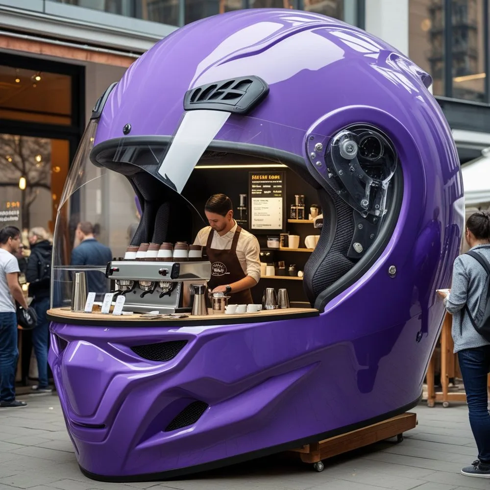 Helmet-Coffee-Kiosk