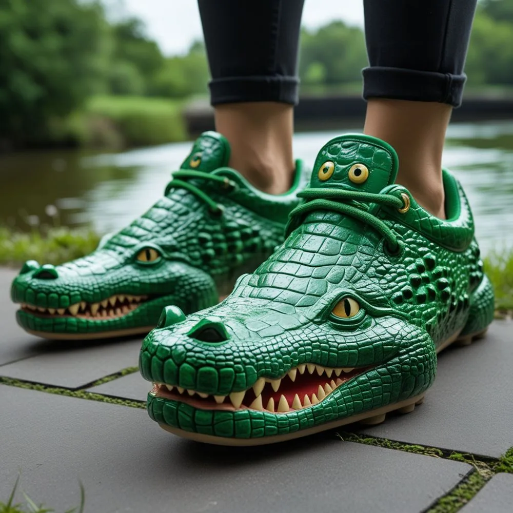 Crocodile Shaped Sneakers