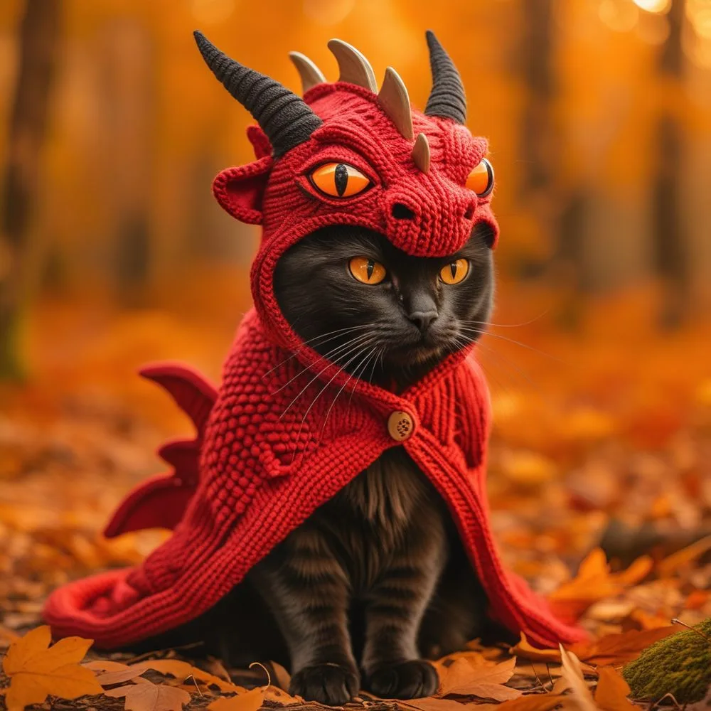 Dragon Hoodies For Cats