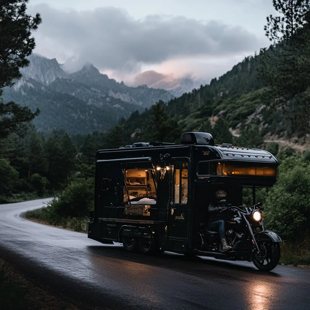 Harley Davidson Camper Bike
