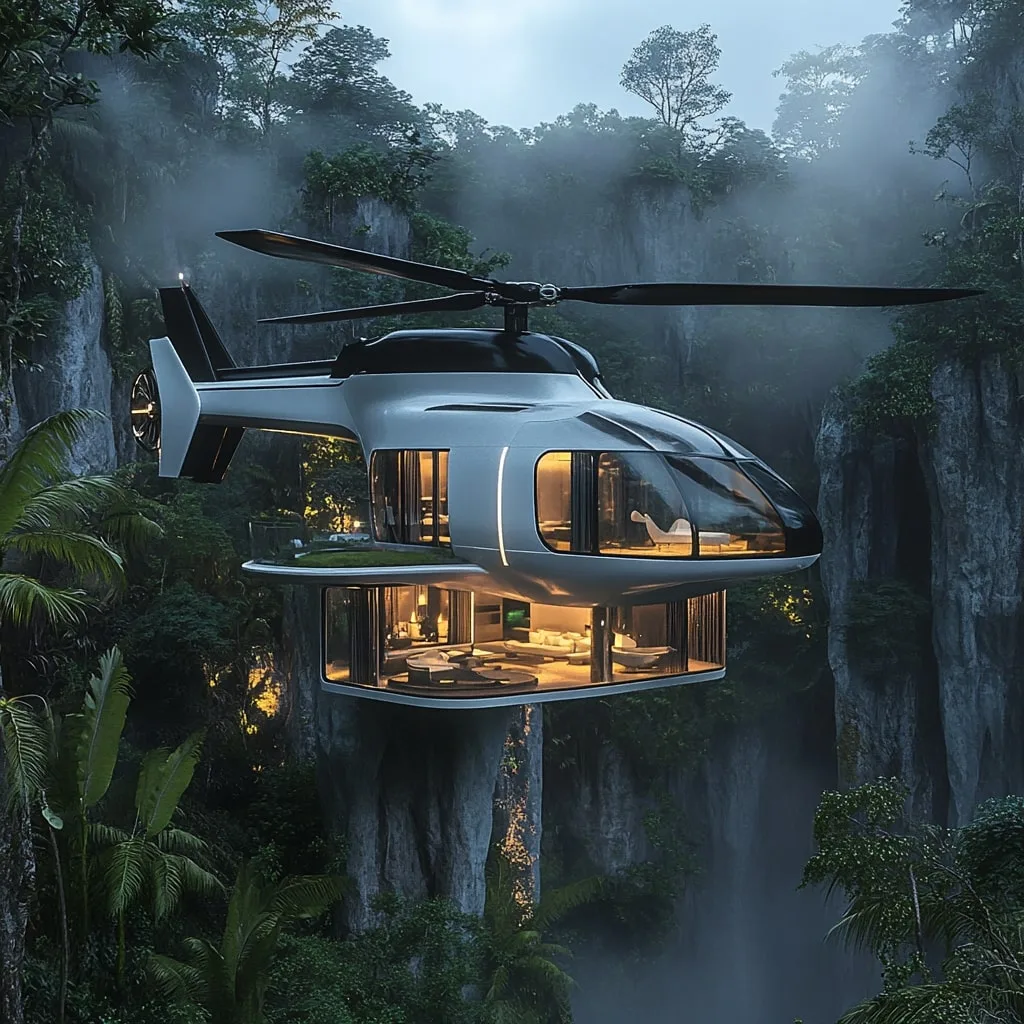 Helicopter-Shaped Mansion
